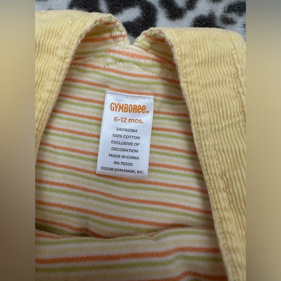 Gymboree Corduroy Overalls in Yellow Size 6-12 months - Picture 13 of 15